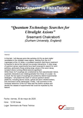 Sreemanti Chakraborti (Durham University, England) Cartel seminario